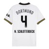 Camisola Borussia Dortmund N. Schlotterbeck 4 Homen Equipamento 3ª 24/25